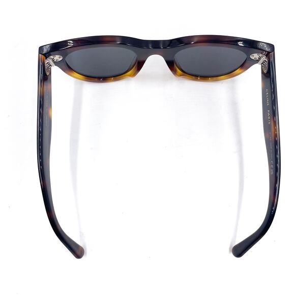 Celine Tortoise Shell Sunglasses Round Havana Gray Acetate Frame CL4003IN - Picture 4 of 11
